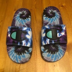 Champion tie dye women’s slides